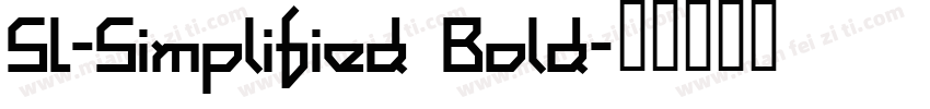 SL-Simplified Bold字体转换